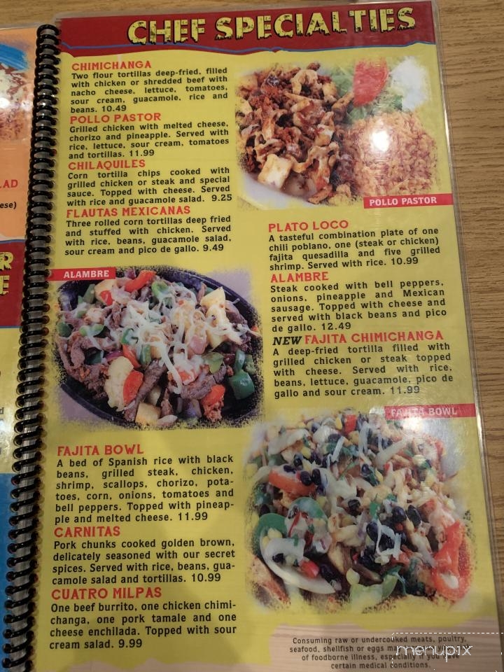 Agaves - Hebron, KY menu_pic