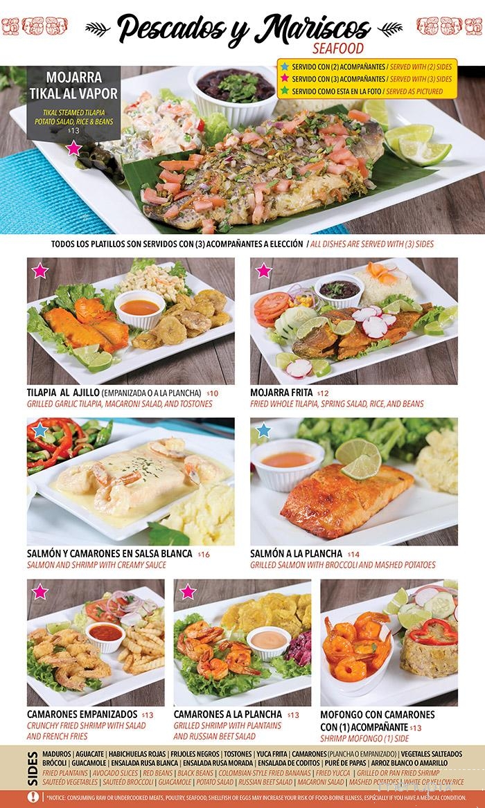 Tikal Restaurant and Lounge - Trenton, NJ menu_pic