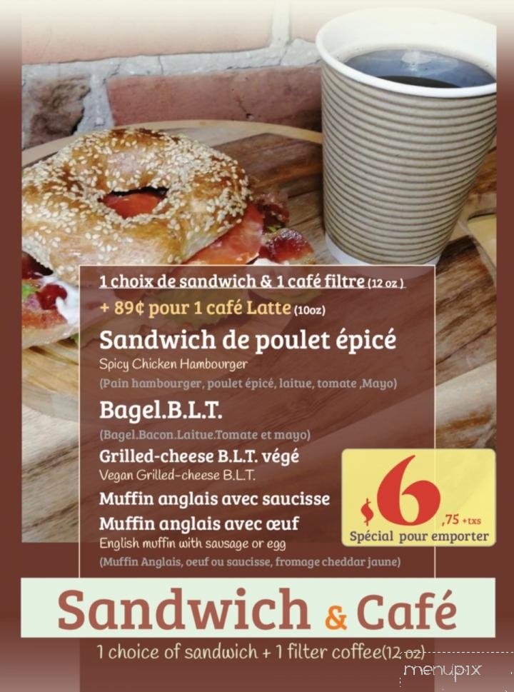 Cafe Expressions - Montreal, QC menu_pic