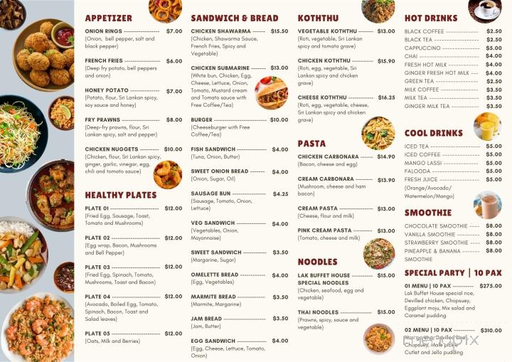 Lak Buffet House - Wainwright, AB menu_pic