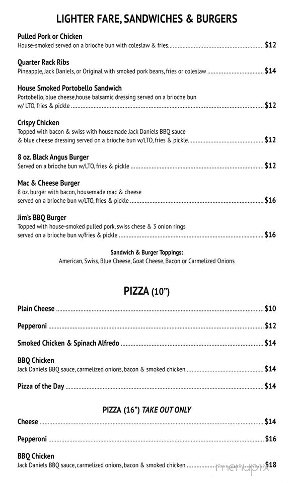 The Grouse House Restaurant - Otis, MA menu_pic
