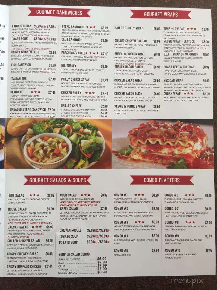 Angelos Deli Cafe - Tampa, FL menu_pic