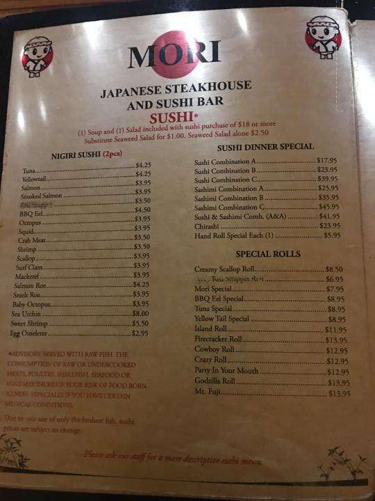 Mori Japanese Steakhouse - Valdosta, GA