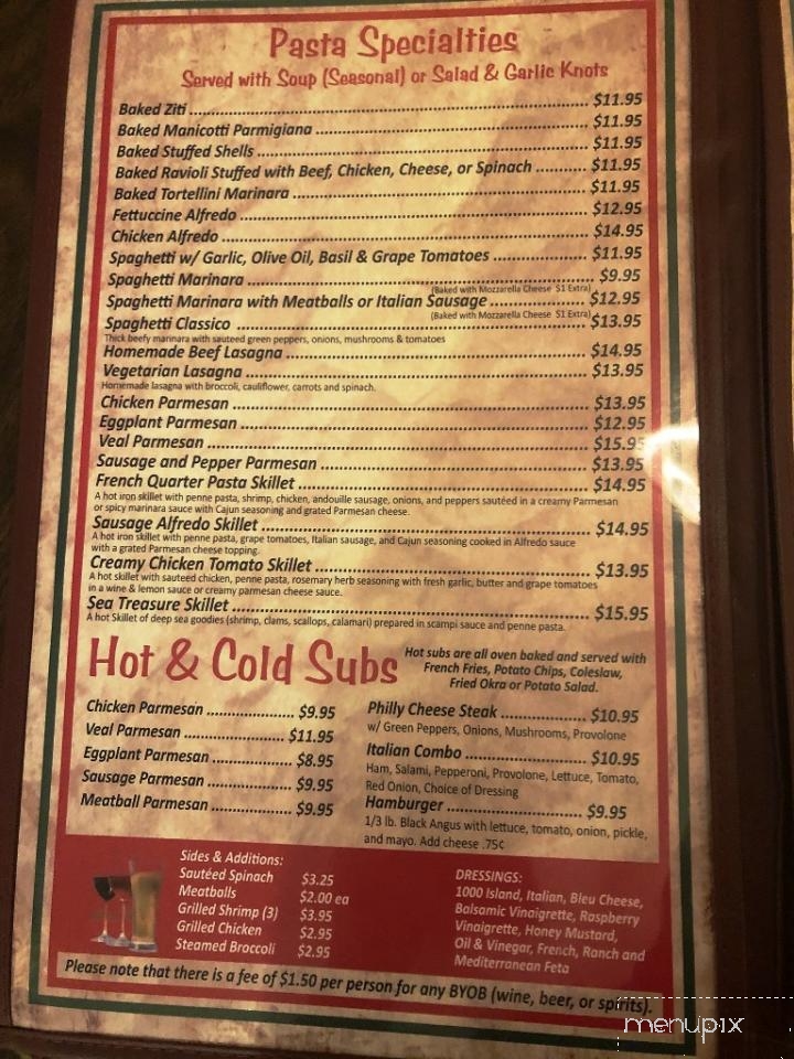 Little Italy of Tellico Village - Loudon, TN menu_pic
