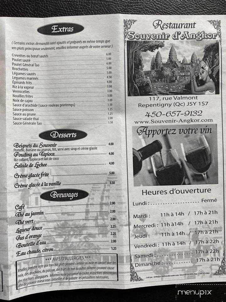 Restaurant Souvenir D'Angkor - Repentigny, QC