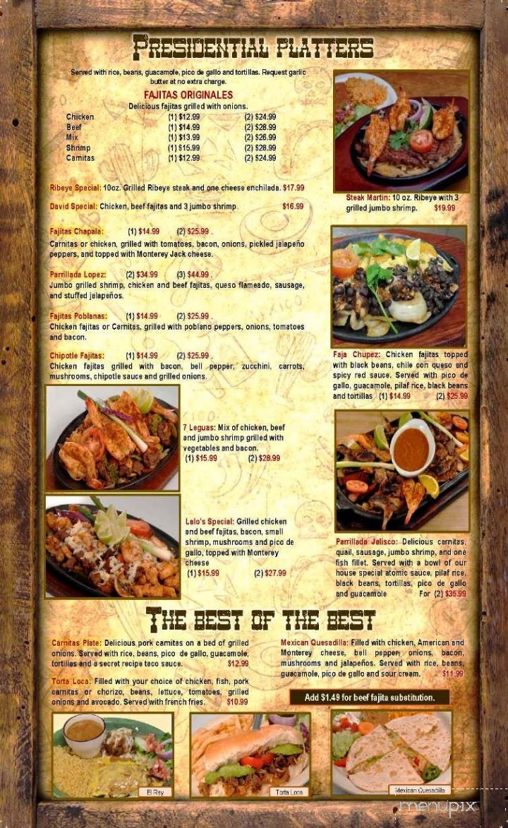 7 Leguas Mexican Restaurant - Montgomery, TX menu_pic