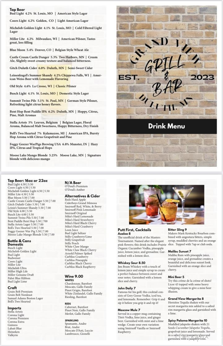 Grand View Grill & Bar - Duluth, MN