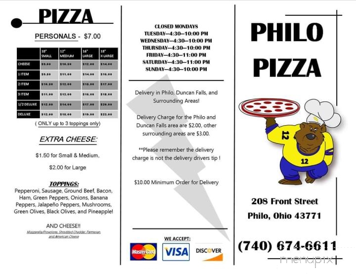 Philo Pizza - Philo, OH