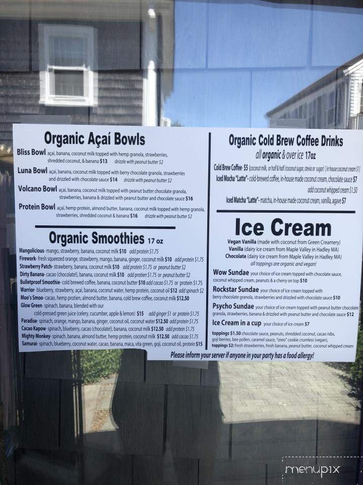 Blissed Out - Oak Bluffs, MA menu_pic