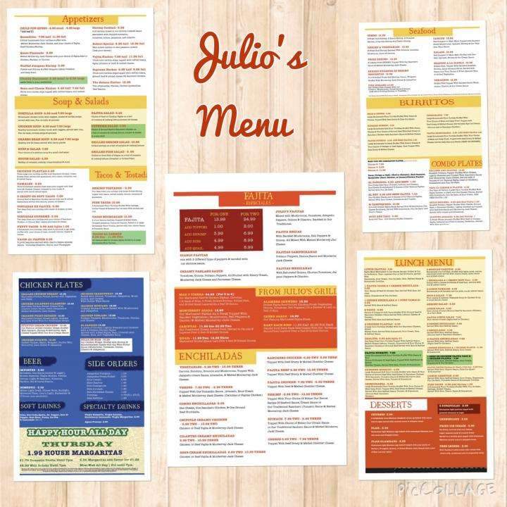Julio's Mexican Grill - Magnolia, TX menu_pic