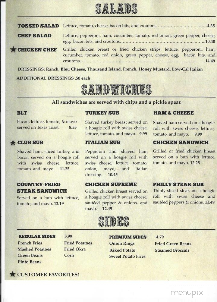 Ropers Restaurant - Sherwood, AR menu_pic