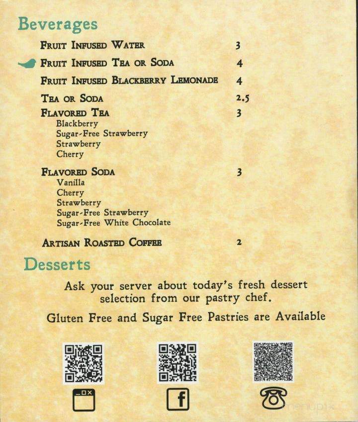 Front Porch - Powell, TN menu_pic
