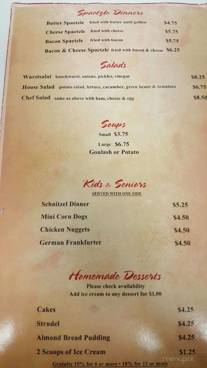 Mutti's German Restaurant - Lawton, OK menu_pic