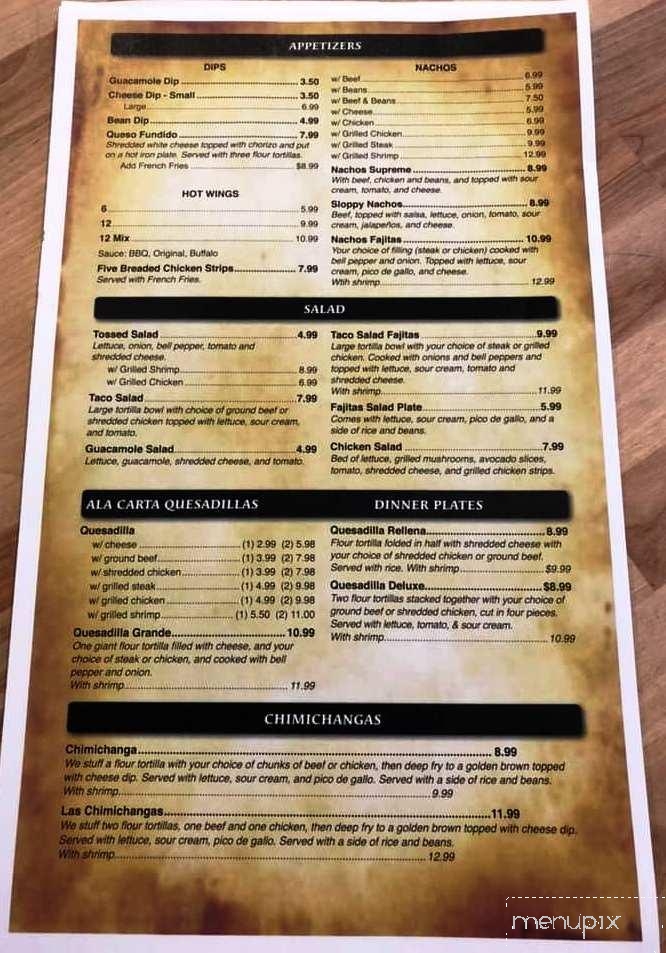 Don Ole Mexican Restaurant - Highland, IL menu_pic