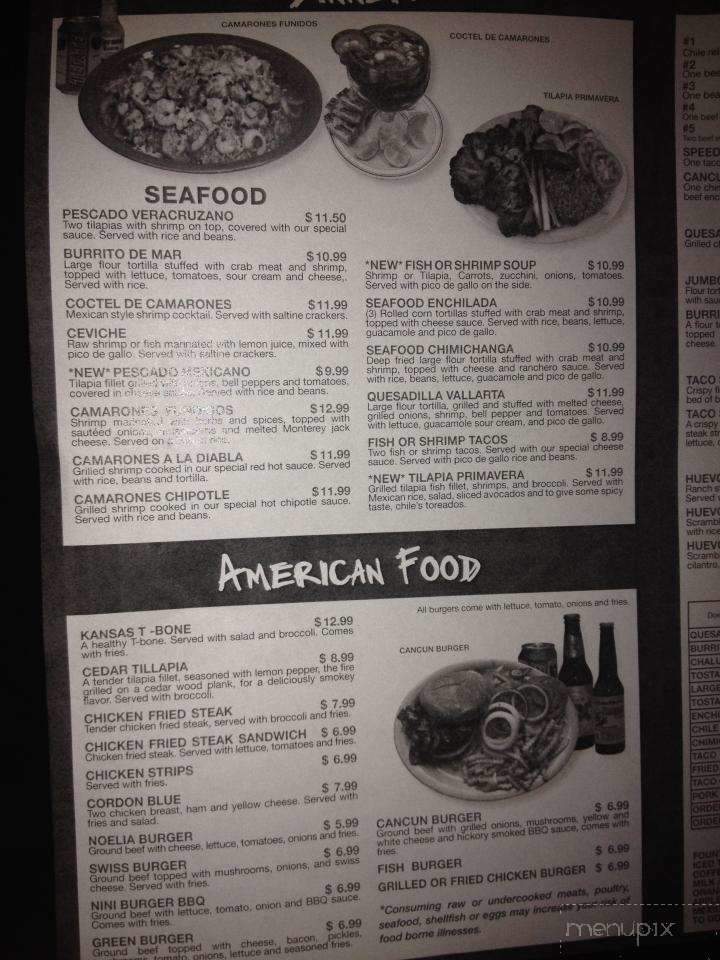 Cancun Mexican Grill - Hays, KS menu_pic