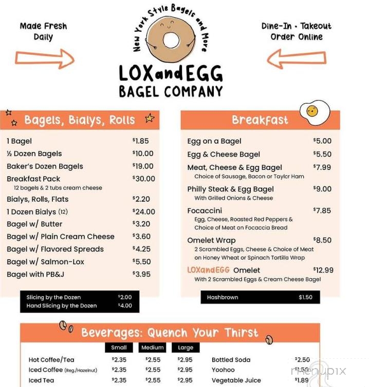 LOX & Egg Bread Co - Sarasota, FL menu_pic
