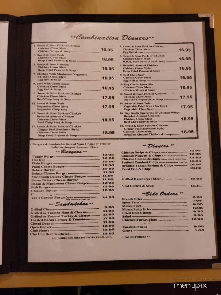 Lee's Garden - Houston, BC menu_pic