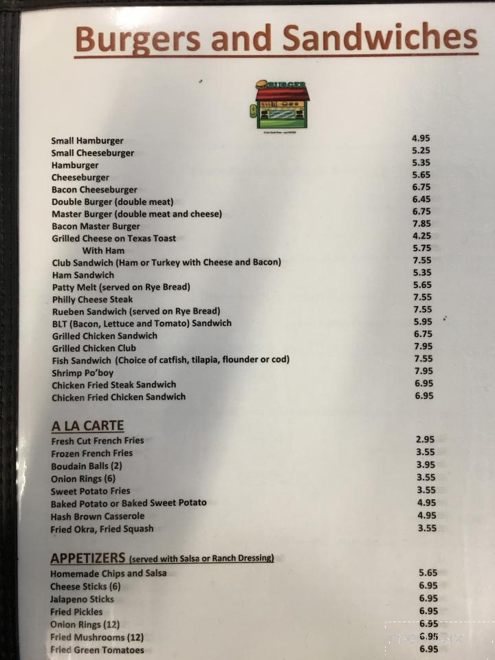 Fish Pond Restaurant - Willis, TX menu_pic