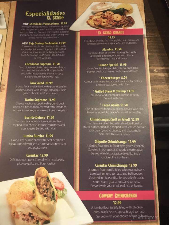 El Cerro Grande Of Georgetown - Georgetown, SC menu_pic