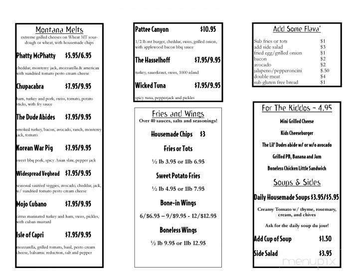 Liquid Planet Grille - Missoula, MT menu_pic