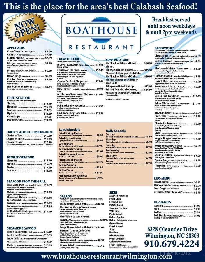 Boathouse Restaurant - Wilmington, NC