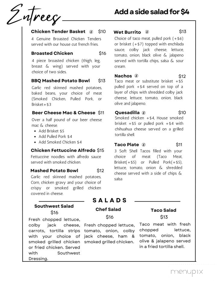 Sheridan Diner - Sheridan, MI menu_pic