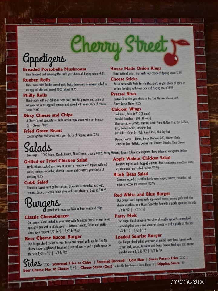 Cherry Street - Galesburg, IL menu_pic