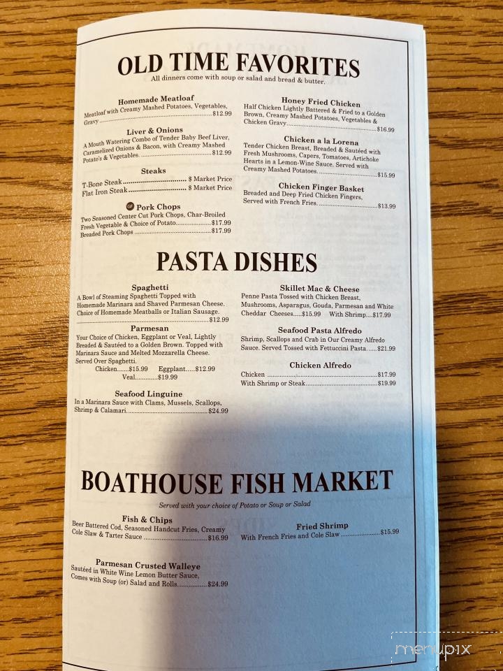 Johnny's Boathouse - Avon Lake, OH menu_pic