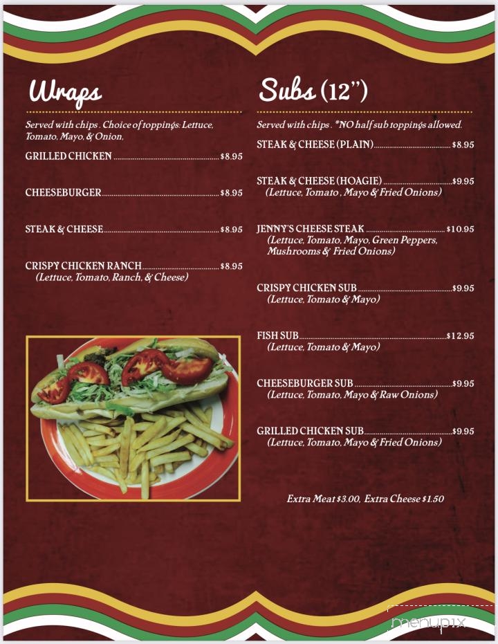 Jenny's Family Restaurant - Taneytown, MD menu_pic