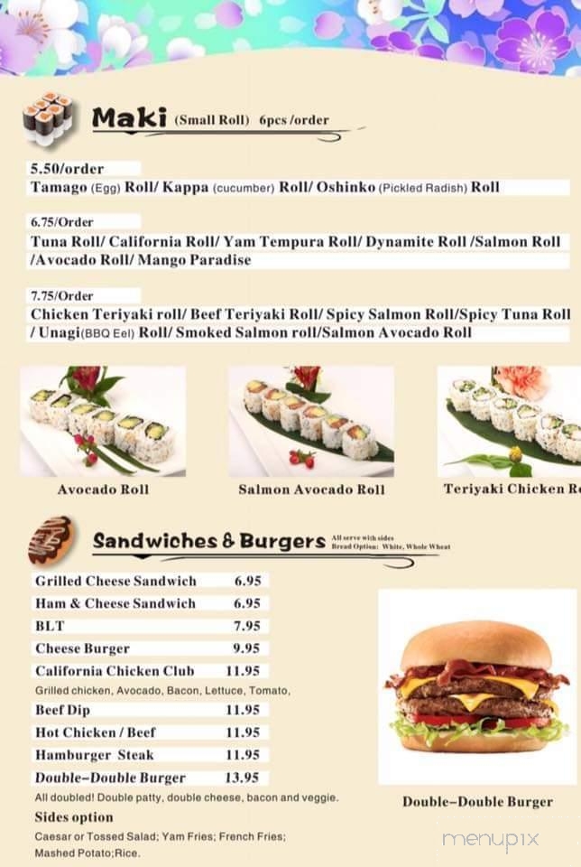 Kita North - Peace River, AB menu_pic