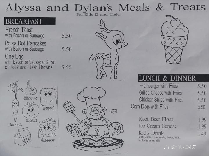 Sandy Family Restaurant - Sandy, OR menu_pic