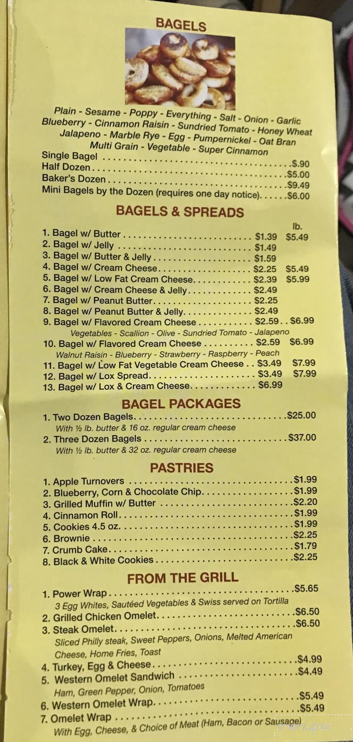 New York Bagels & Deli - Easton, PA menu_pic