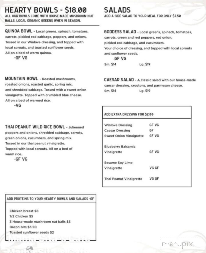Mama Sita's Cafe - Winlaw, BC menu_pic