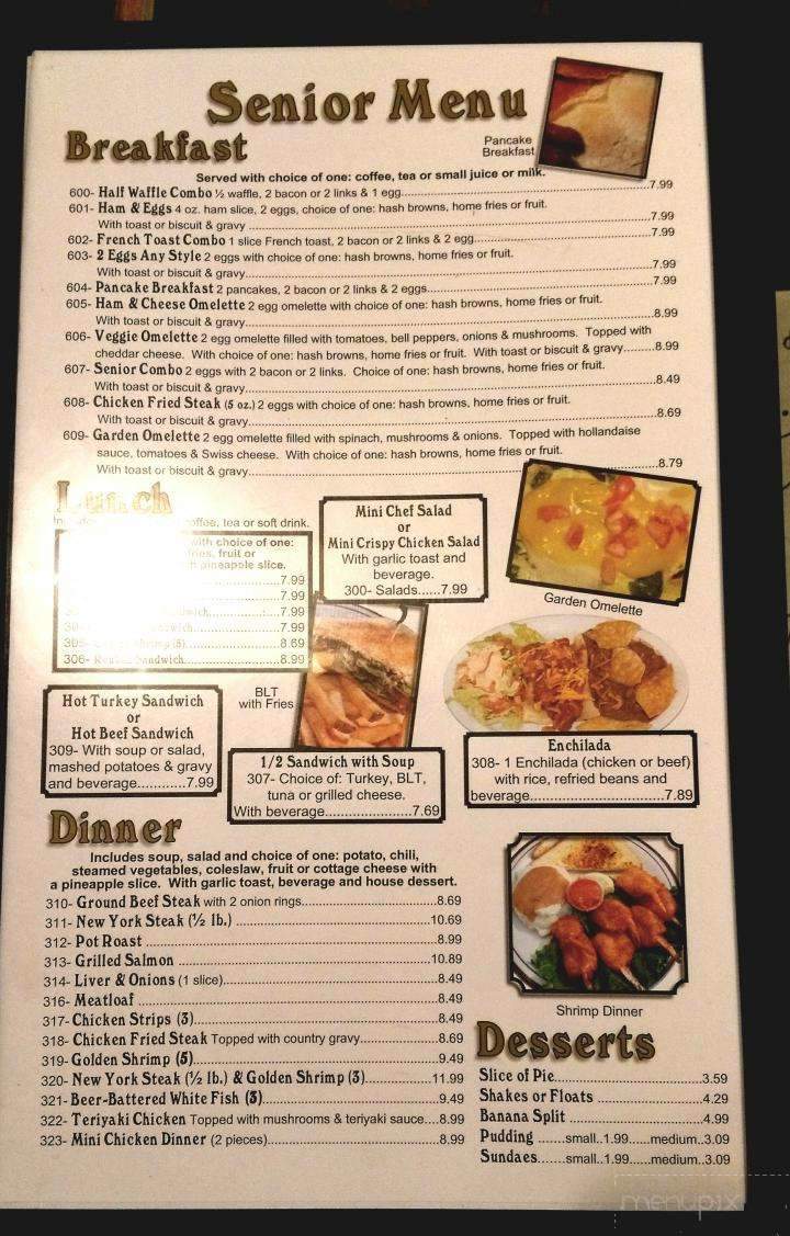 Russell's Sunrise Cafe - Chico, CA menu_pic