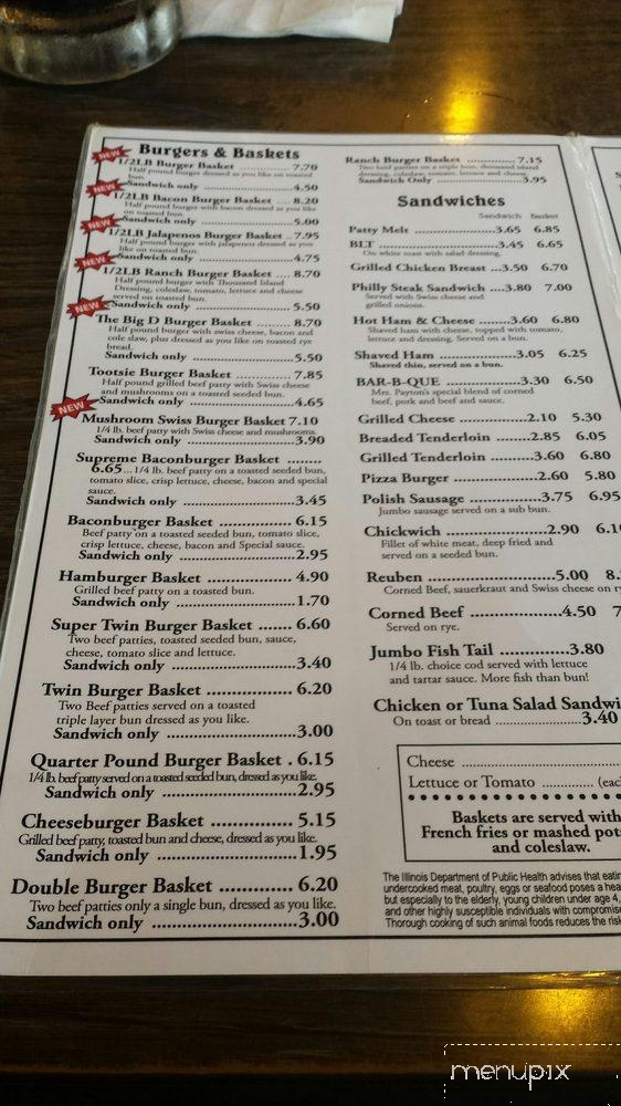 Henning's Root Beer Stand - Hoopeston, IL menu_pic