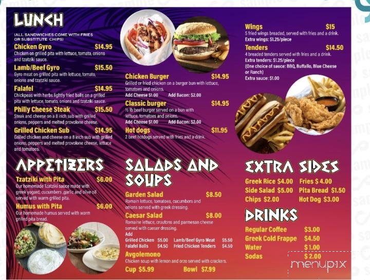 ATHENA Must Have Greek - Fort Lauderdale, FL menu_pic