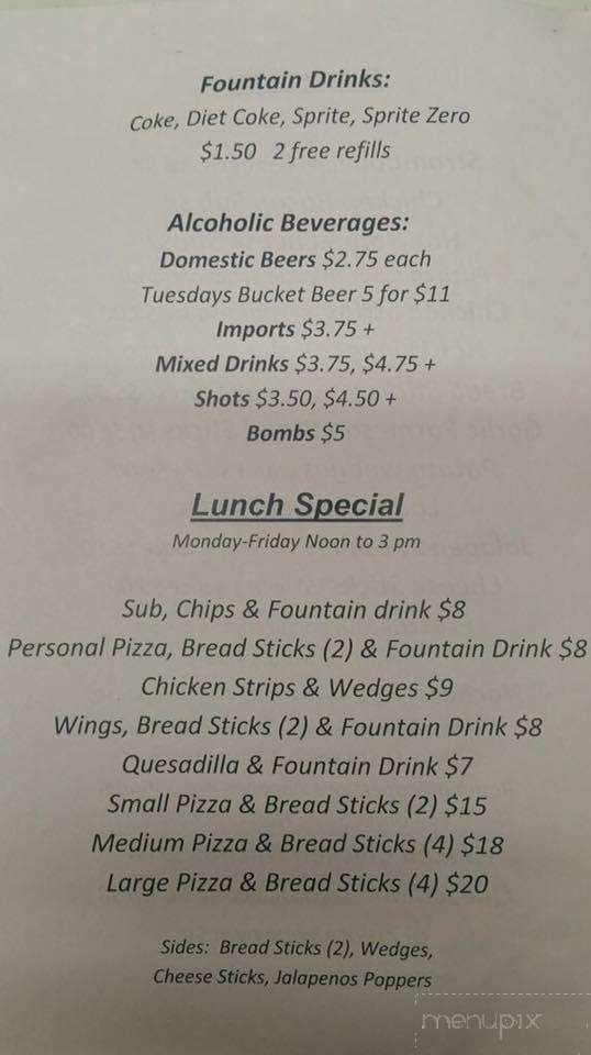 Atlanta Pub & Package Store - Atlanta, IN menu_pic