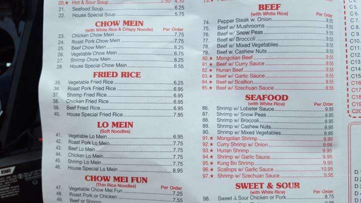No. 1 - Rock Valley, IA menu_pic