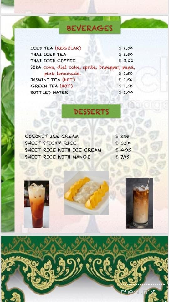 Thai Basil Restaurant - Visalia, CA menu_pic