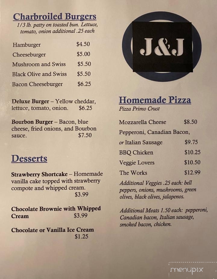 J & J On Main - Gays Mills, WI menu_pic