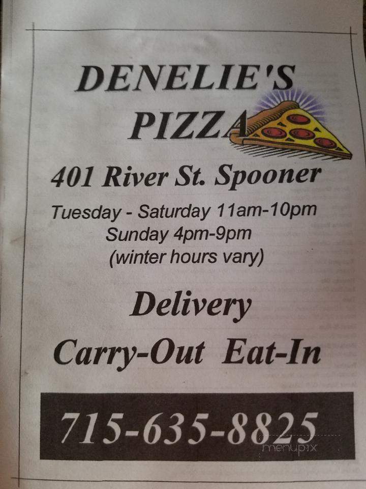 Denelies Pizza - Spooner, WI menu_pic