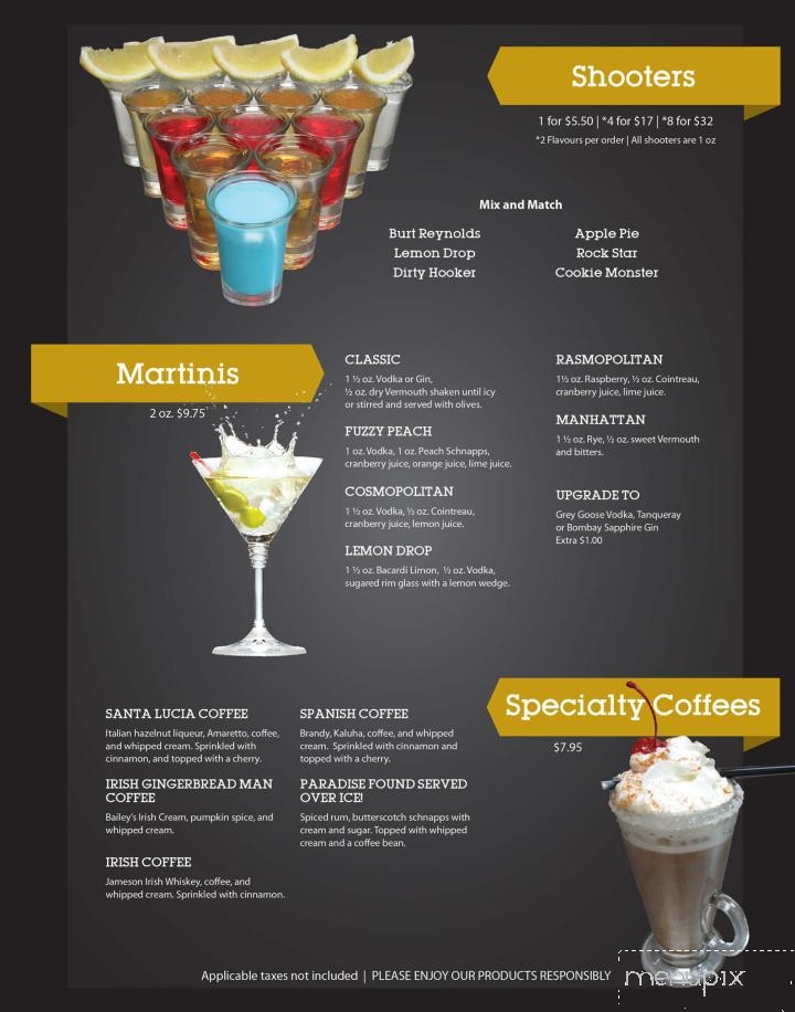 Santa Lucia Pizza - Saskatoon, SK menu_pic