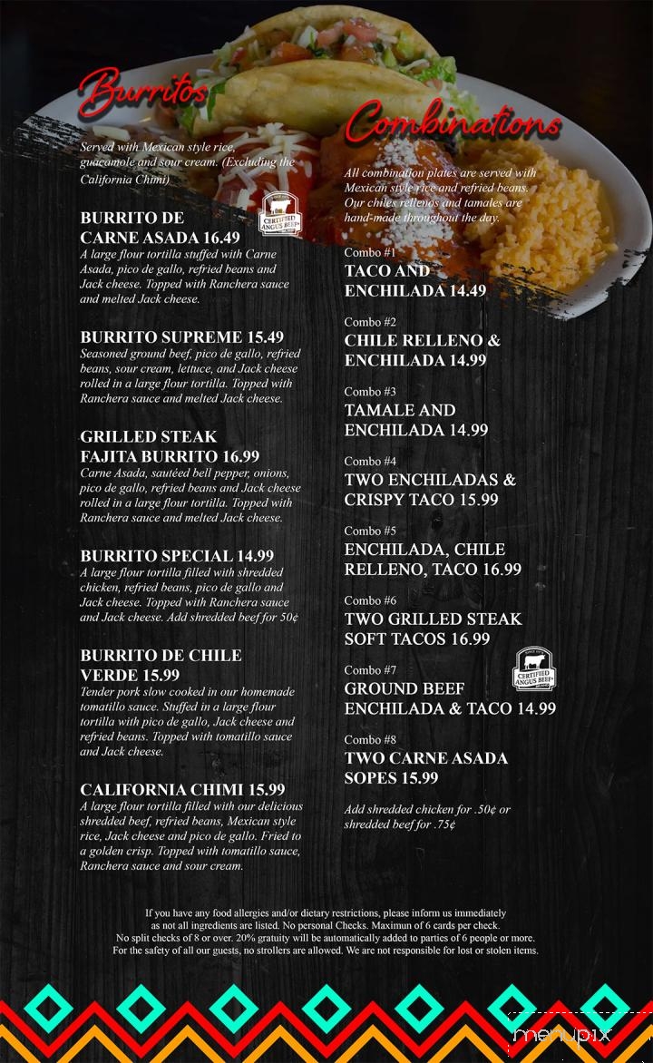 Elvira's Mexican Grill - Simi Valley, CA menu_pic