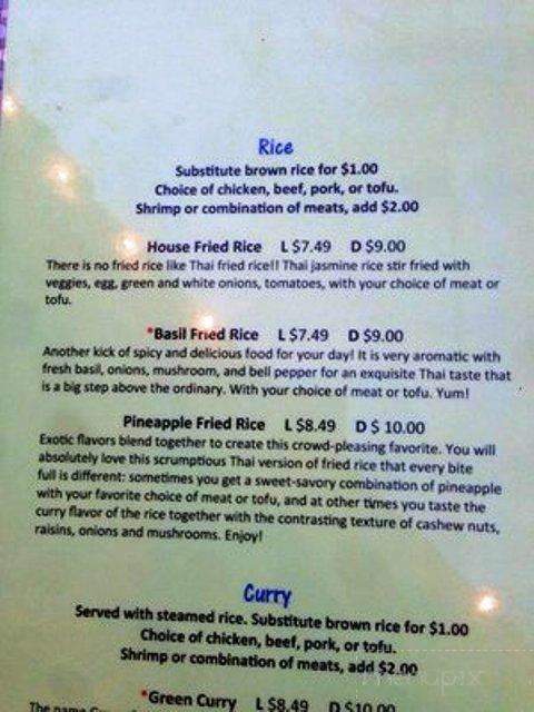 Thai Lada - Austin, TX menu_pic