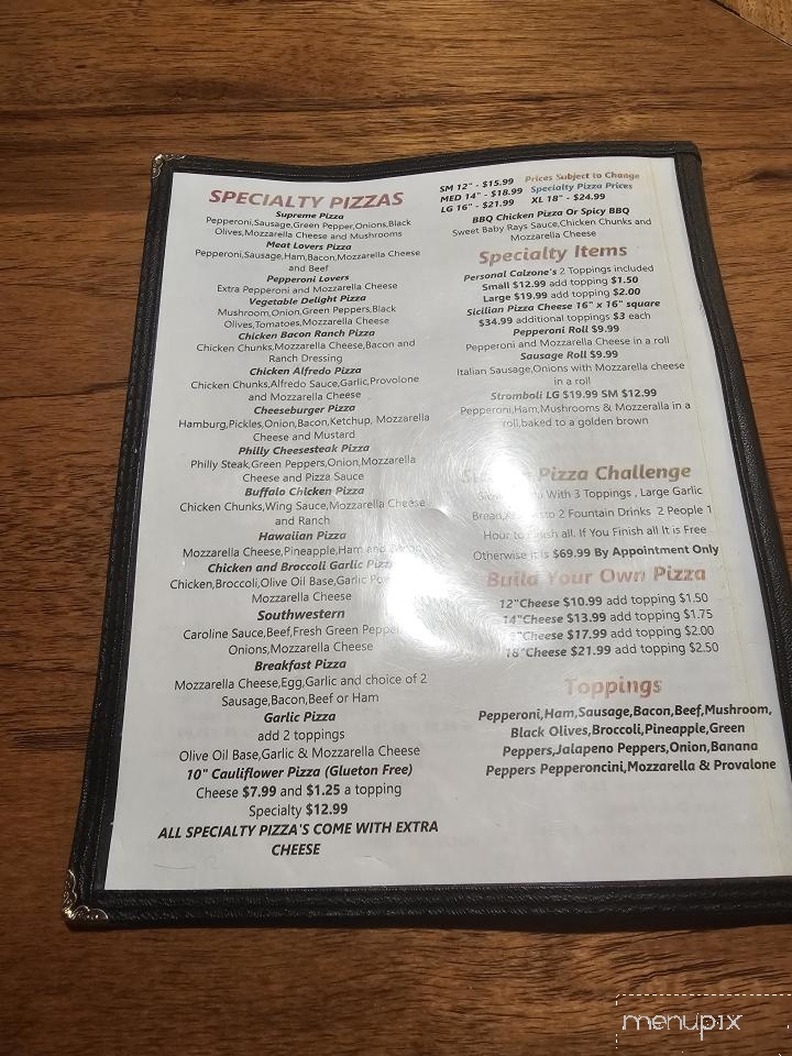 Salerno's Pizzeria - Perryville, MO menu_pic
