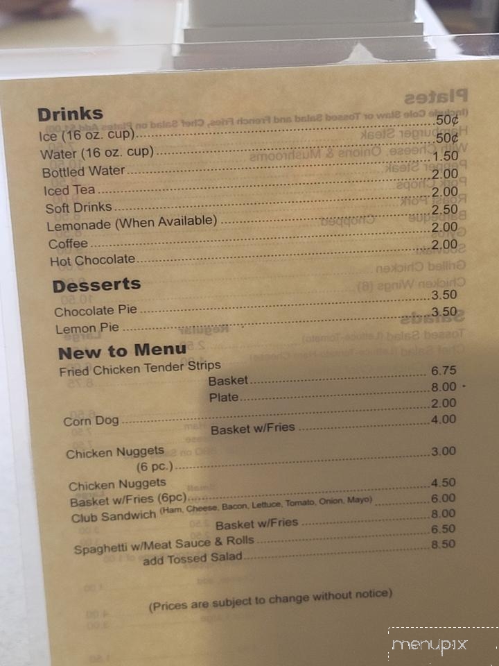 Tgk Drive-In - Burlington, NC menu_pic
