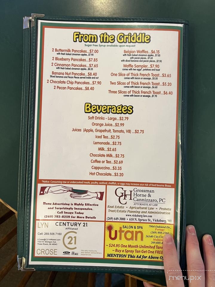 Yogi's - Vicksburg, MI menu_pic