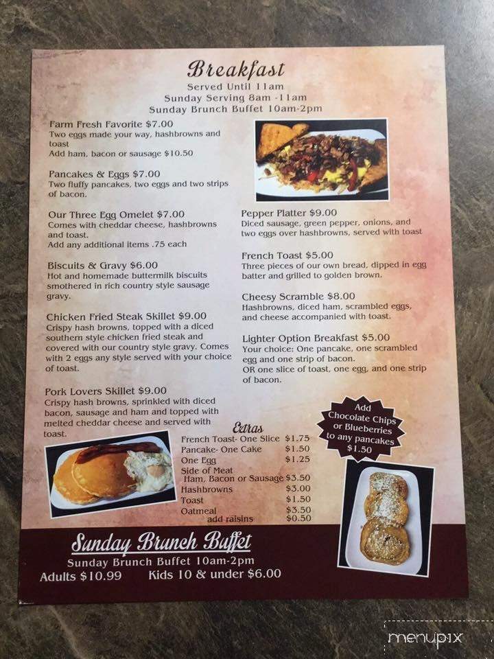 Rosalie’s Restaurant, Bakery And Lounge - Sisseton, SD menu_pic