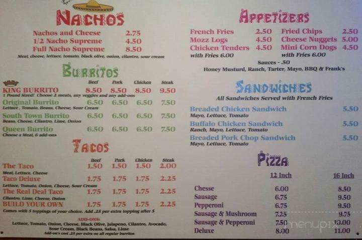 Screwballs Sports Club - Oshkosh, WI menu_pic