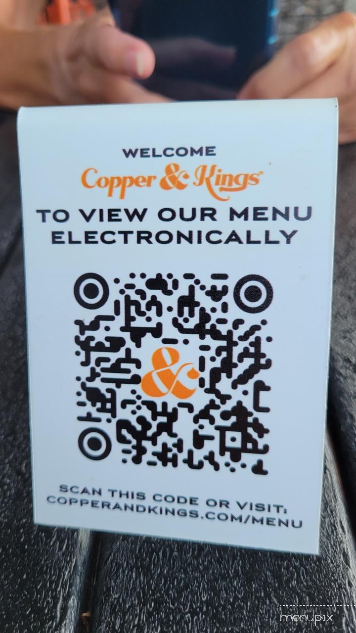 Copper & Kings American Brandy Distillery - Louisville, KY menu_pic